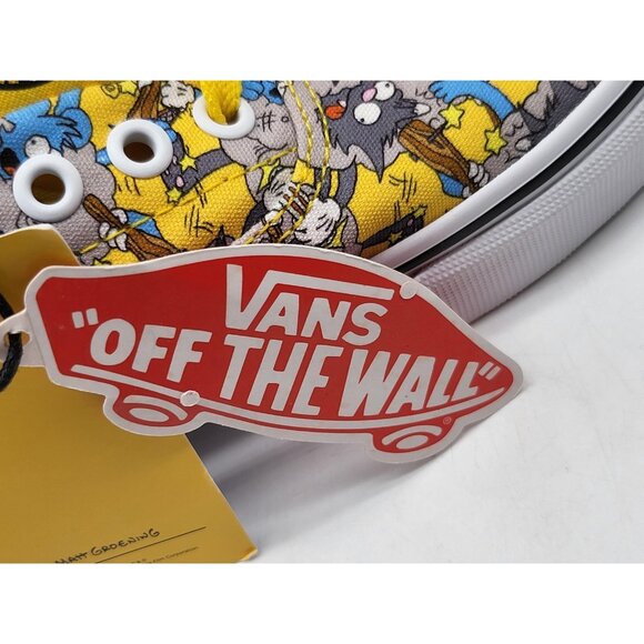 Vans Era Shoes Mens Size 4.5 Womens 6 Yellow Simpsons Itchy Scratchy Krusty Show - Picture 12 of 13